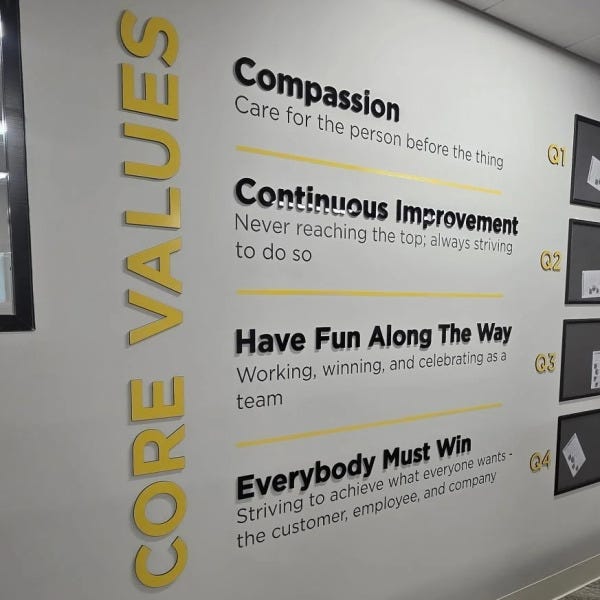 CoreValues_Wall Wrap_Acrylic Signs