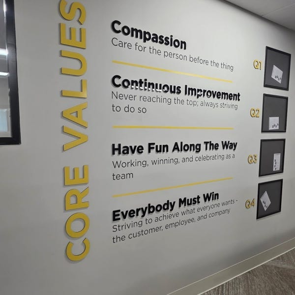 CoreValues_Wall Wrap_Acrylic Signs