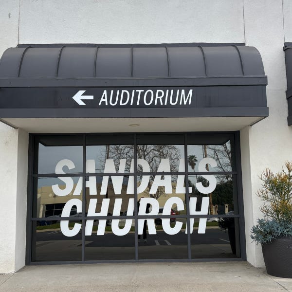 Sandals Church Window Decals
