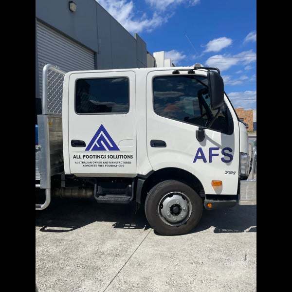 Truck Signage - All Footings Solutions - Reservoir VIC.