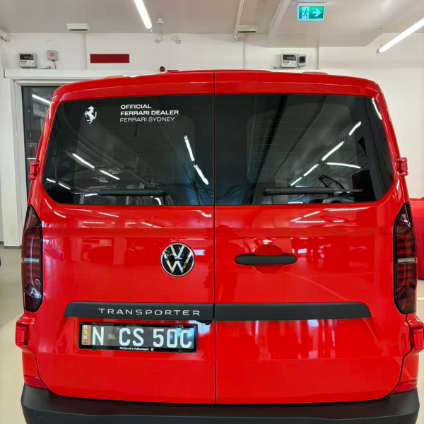 High-Impact Fleet Wrap for Ferrari – Commercial Van Transformation by Signarama Chatswood