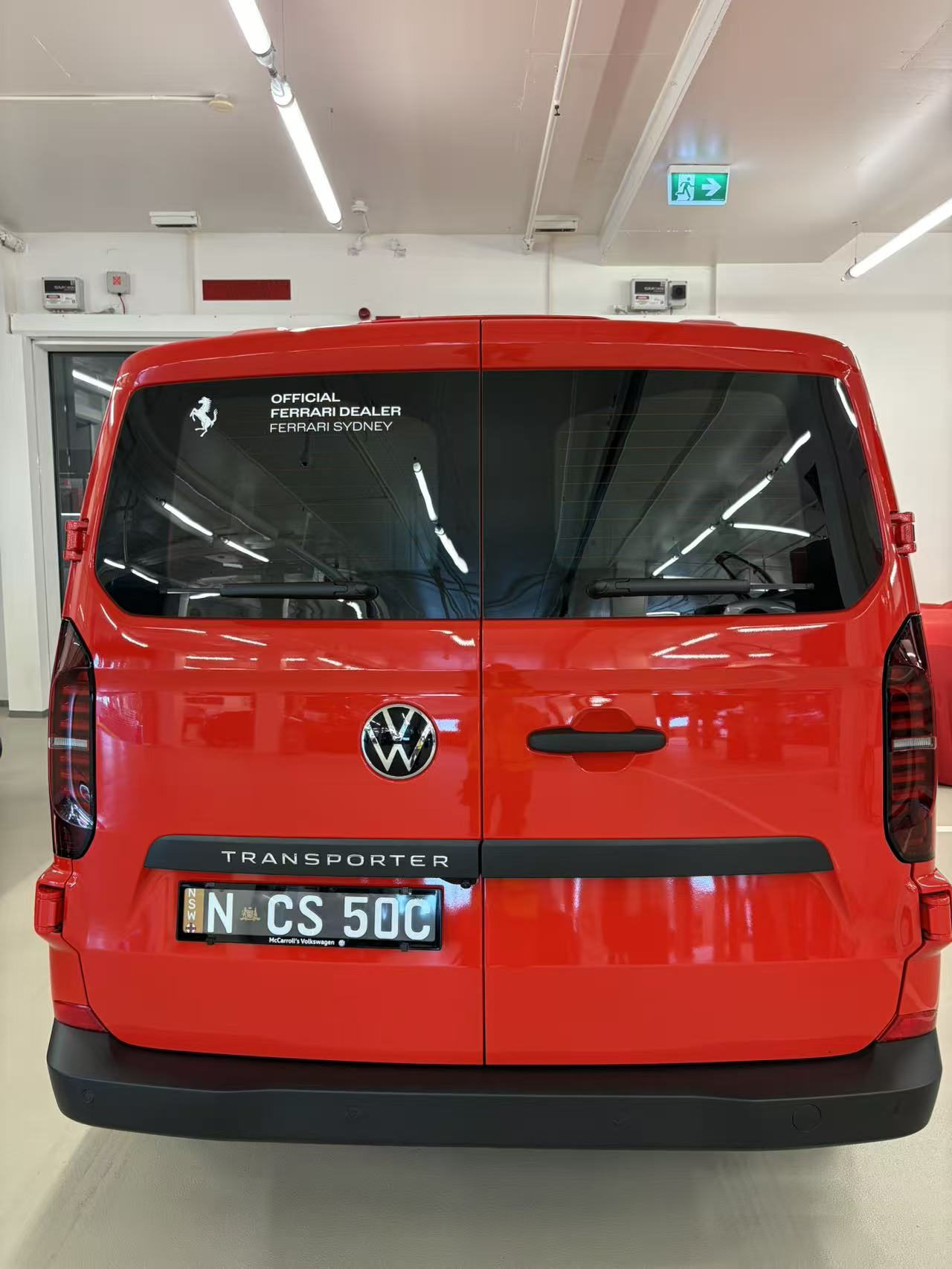 High-Impact Fleet Wrap for Ferrari – Commercial Van Transformation by Signarama Chatswood