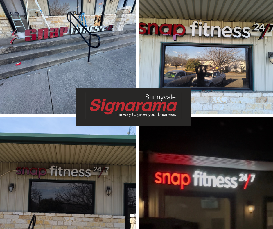 Our Channel Letters Fabricated in Sunnyvale Shine Both Day and Night