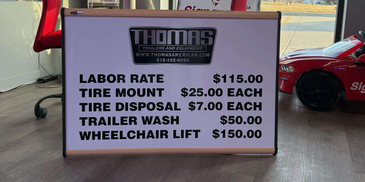 Menu Board Signs