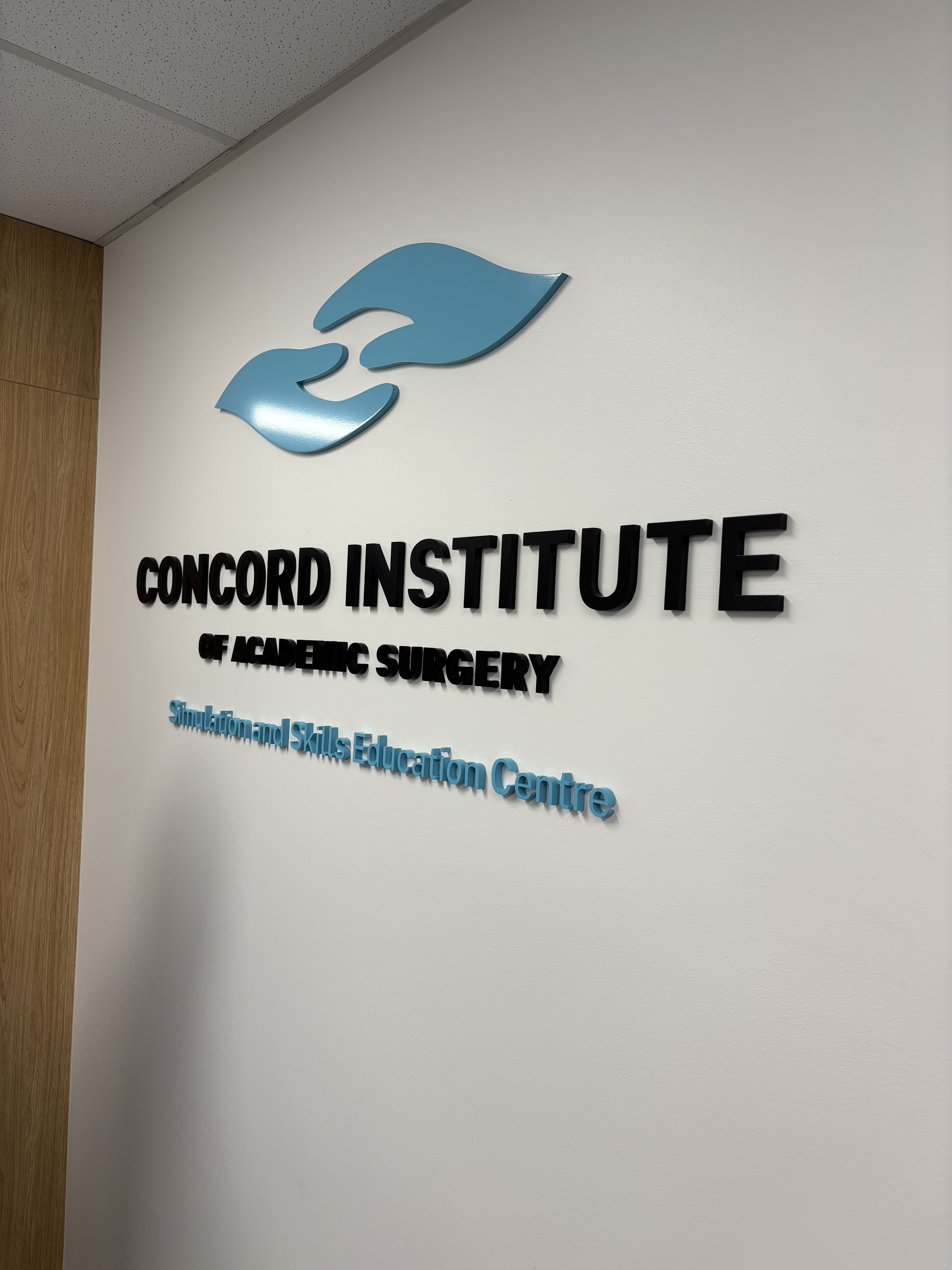 Premium 10mm Acrylic Letter Signage for the Concord Institute of Academic Surgery  Meta Title