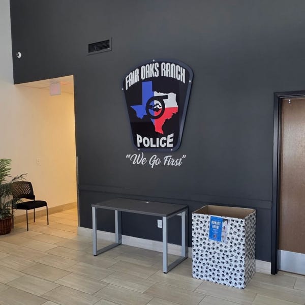 Fair Oaks Ranch Police_Lobby Sign_Good pic