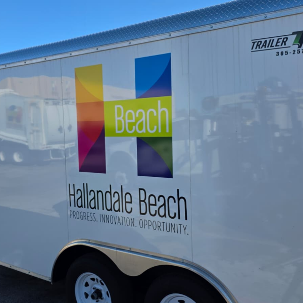 City of Hallandale vehicule wrap