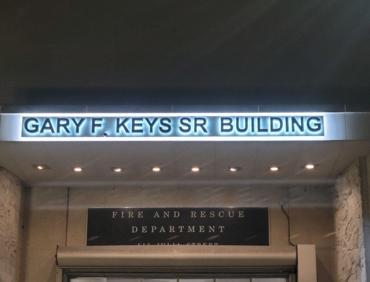Gary F. Keys Memorial Building Signage