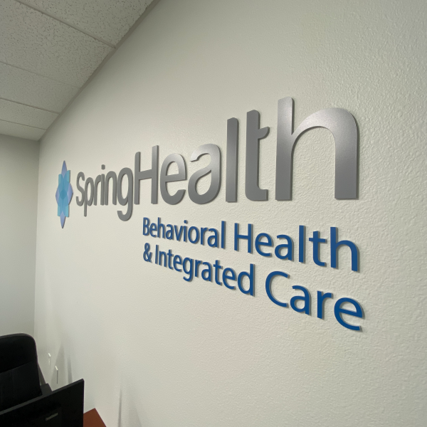 SpringHealth Acrylic Lobby Sign