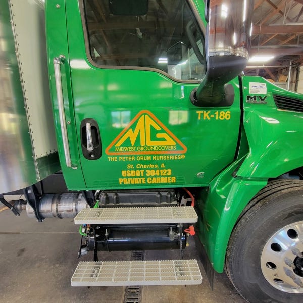 Midwest Groundcovers Passenger side Cab Vinyl