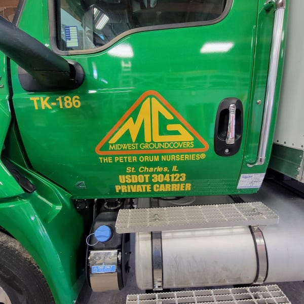 Midwest Groundcovers Driver side Cab Vinyl