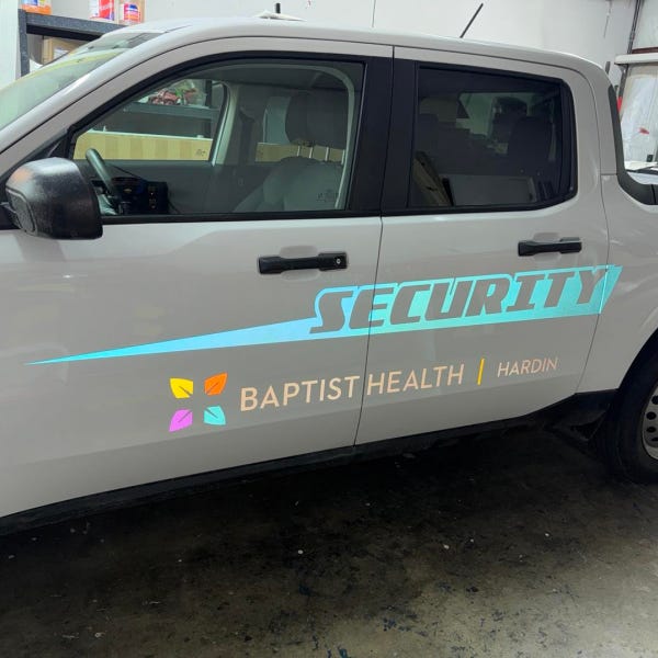 Baptist Health Hardin - Reflective Vehicle Fleet Lettering and Graphics