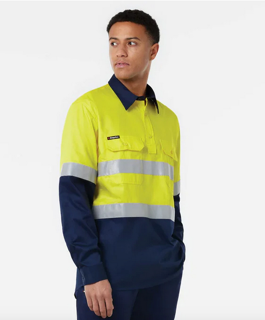 KingGee Originals Closed Front Vented Drill Shirt Tape