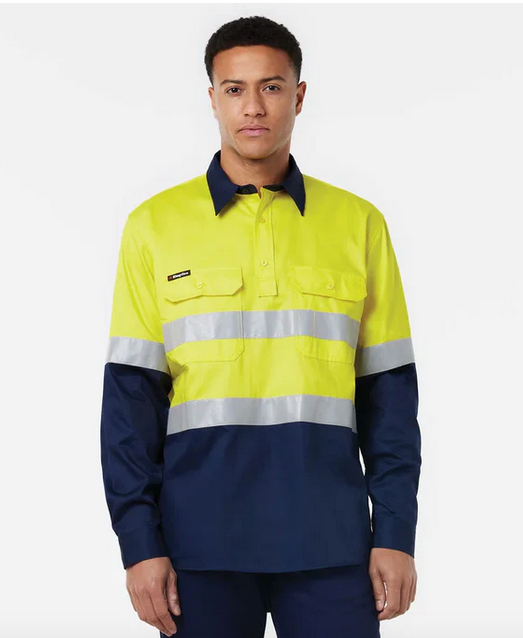 KingGee Originals Closed Front Vented Drill Shirt Tape