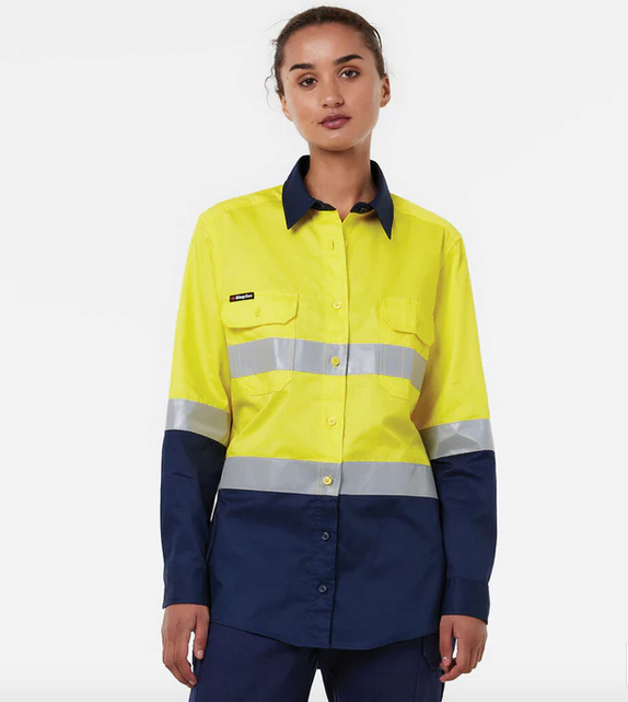 KingGee Originals Women's Vented Drill Shirt Taped