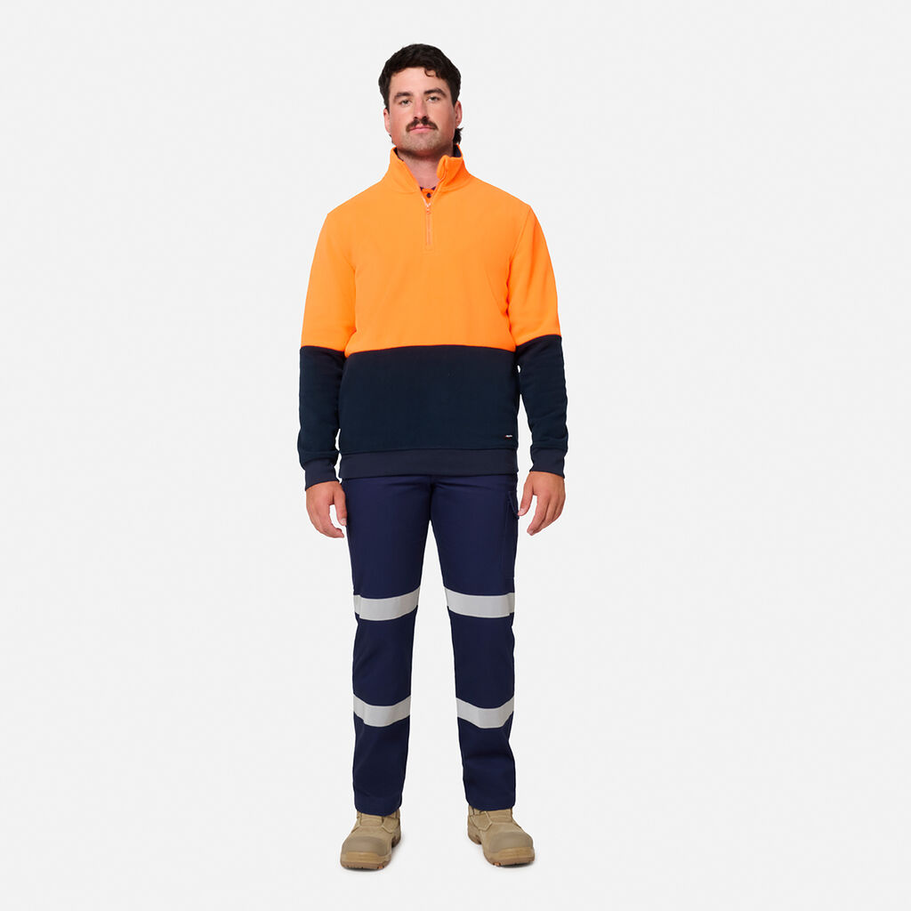 Kinggee Originals Hi-Vis 1/4 Zip Polar Fleece Pullover