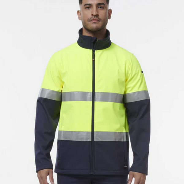 Custom Kinggee Reflective Spliced Softshell Jacket