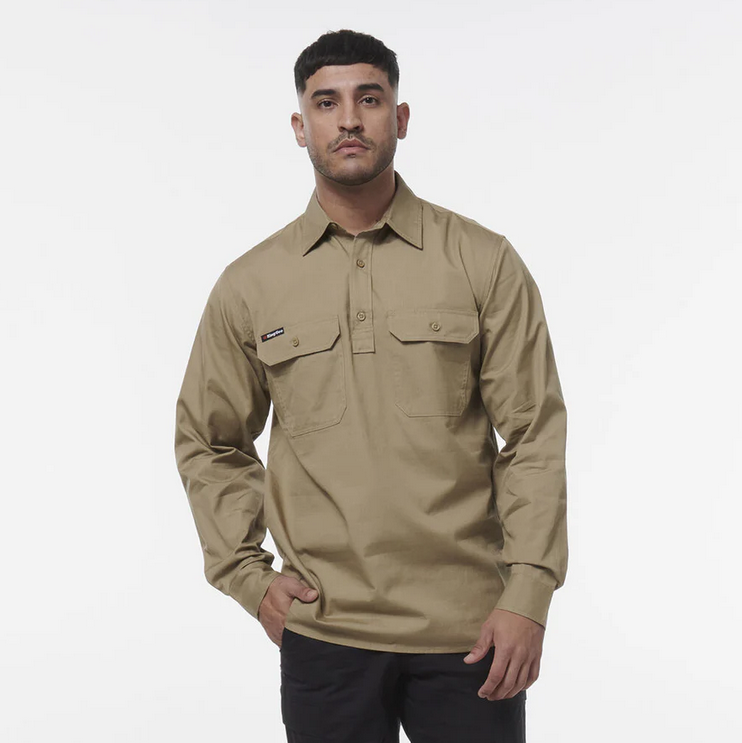 KingGee Men's Workcool Vented Close Front LS Shirt