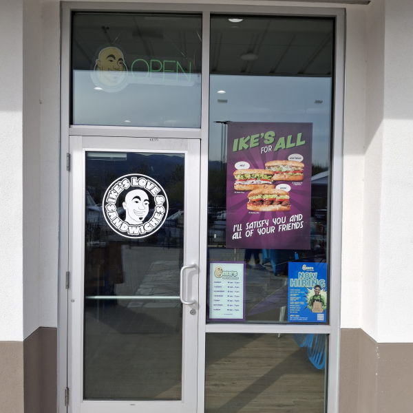 Window Decal for Ike's Love and Sandwiches