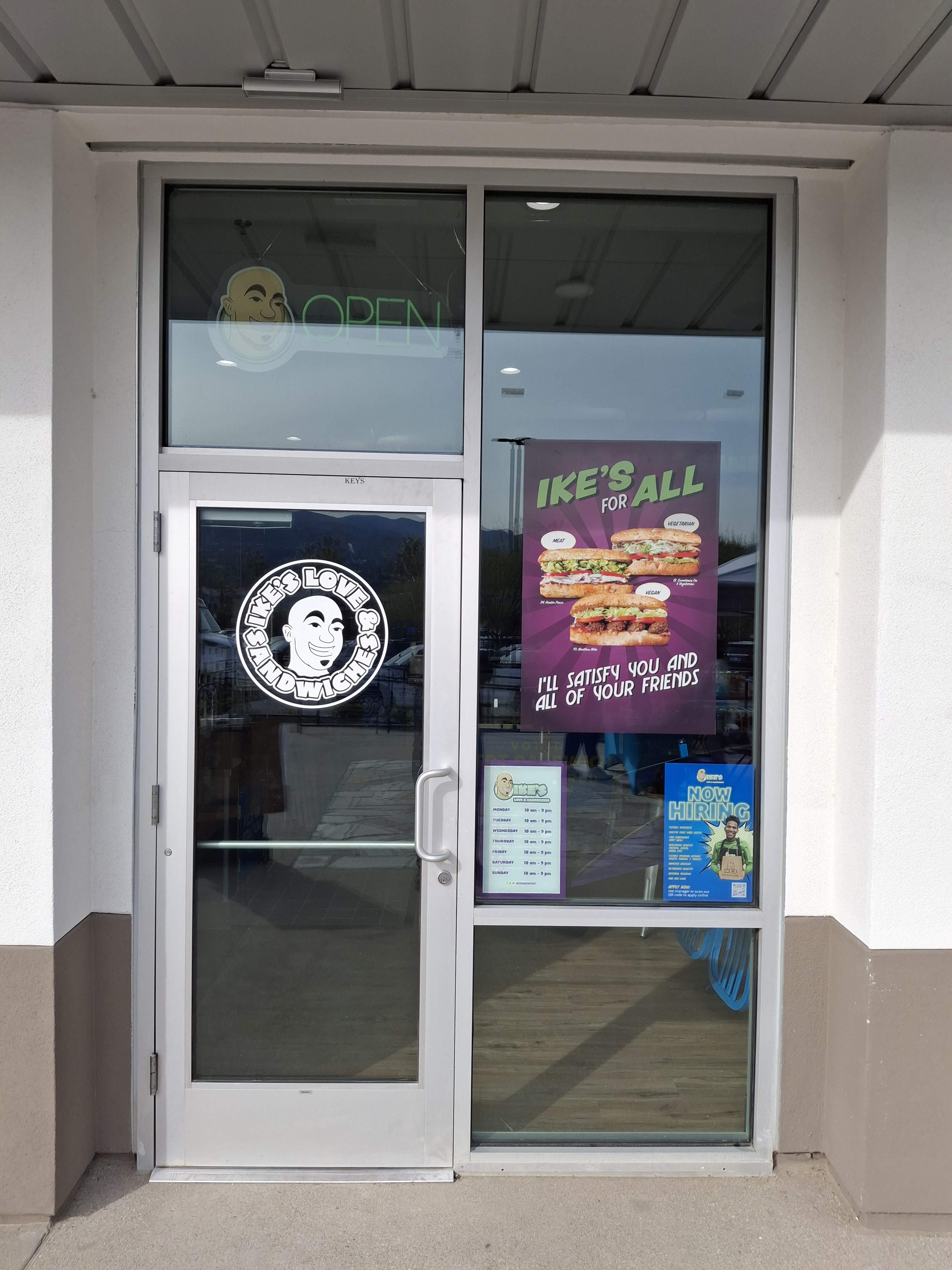 Window Decal for Ike's Love and Sandwiches
