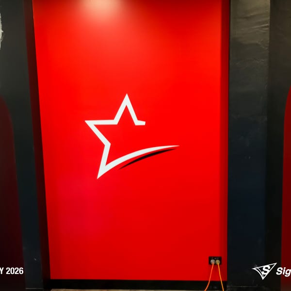 Exterior and interior signage installed by Signarama Springwood at a Star Liquor store, featuring illuminated storefront branding and cohesive in-store graphics for a complete reta...