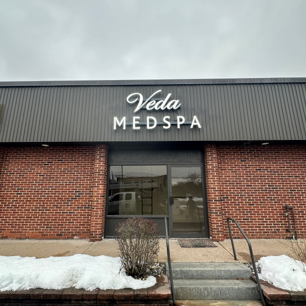 Veda Med Spa Channel Letter Installation – Glastonbury CT
