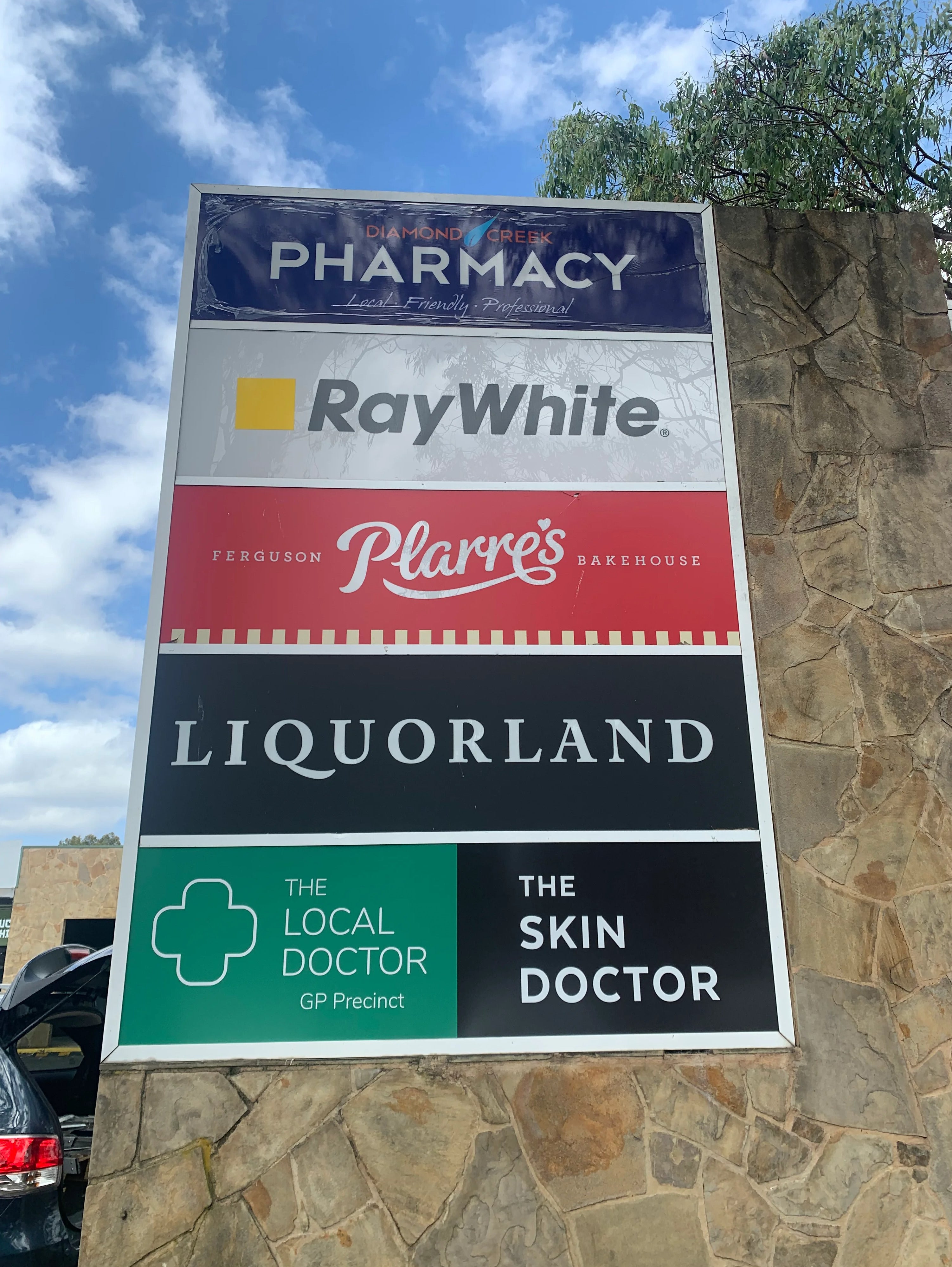 New Front Pylon Faces - The Local Doctor - Diamond Creek VIC.