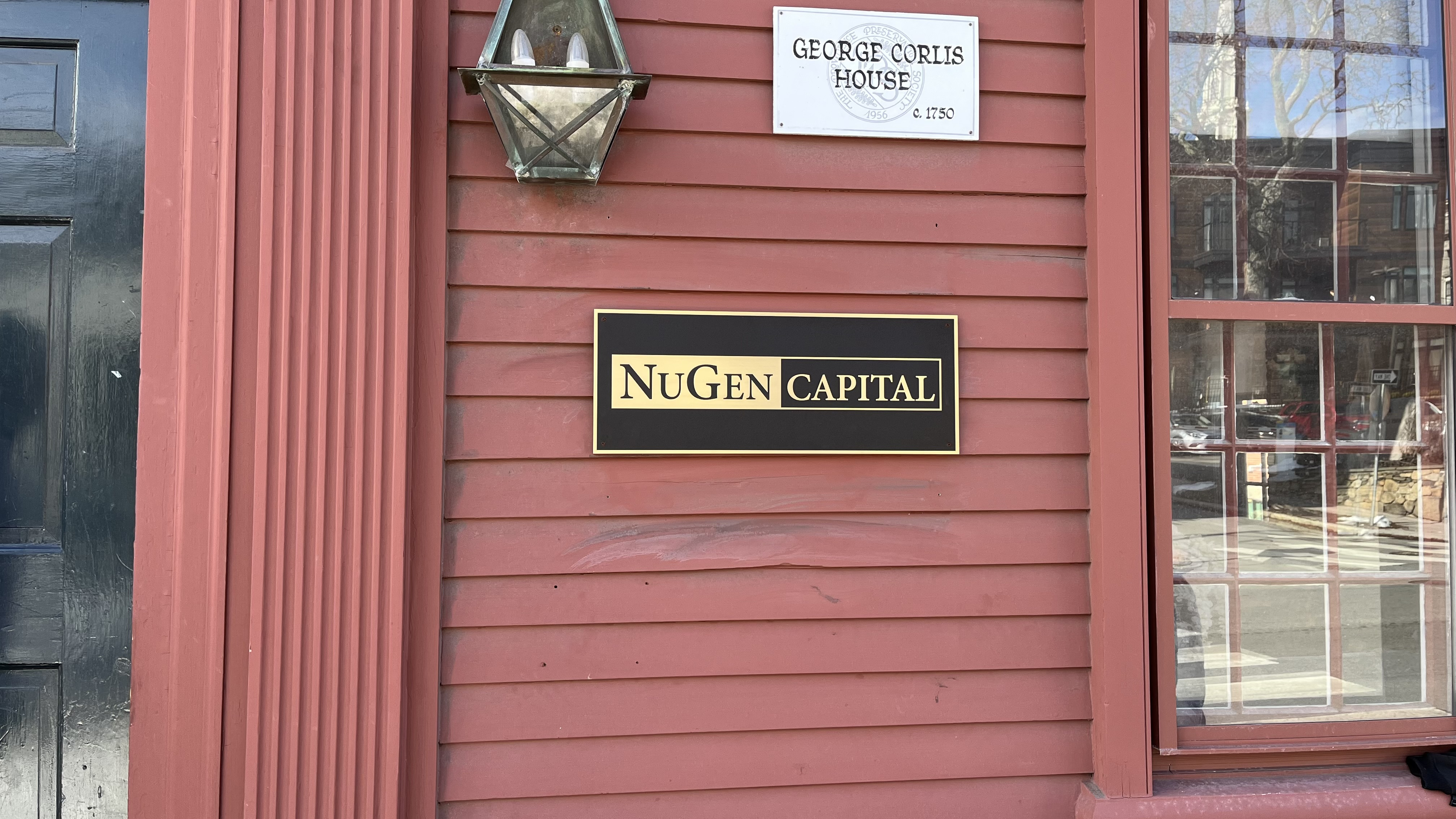 New Brass Plaque Installation for NuGen Capital in Providence