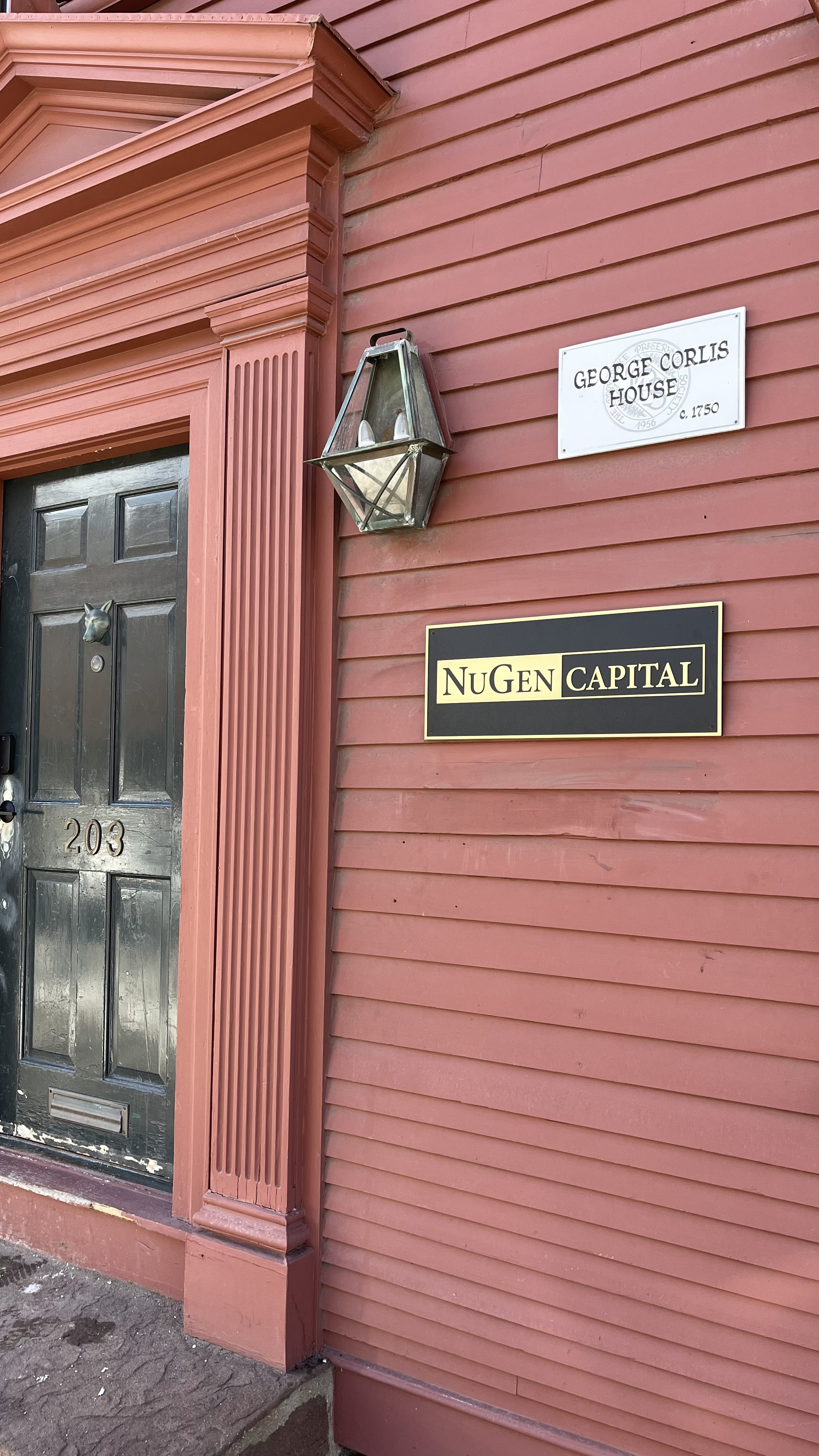 New Brass Plaque Installation for NuGen Capital in Providence