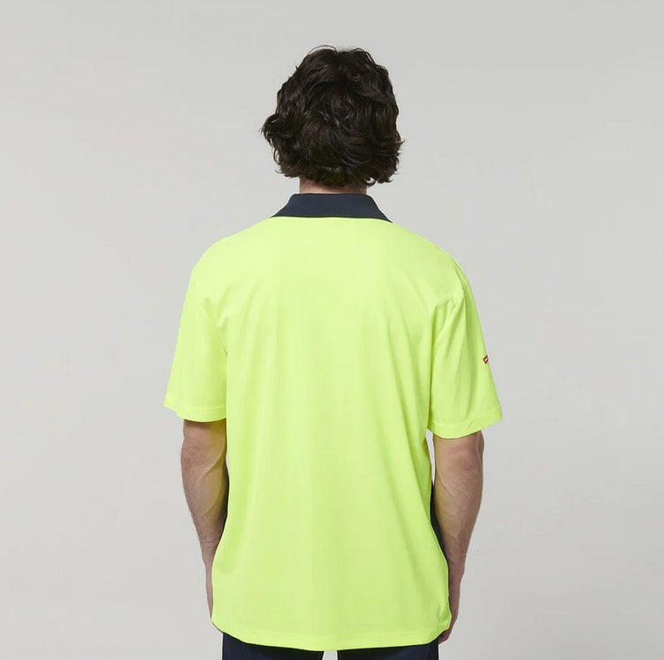 Hard Yakka Men's Short Sleeve Hi Vis Polo