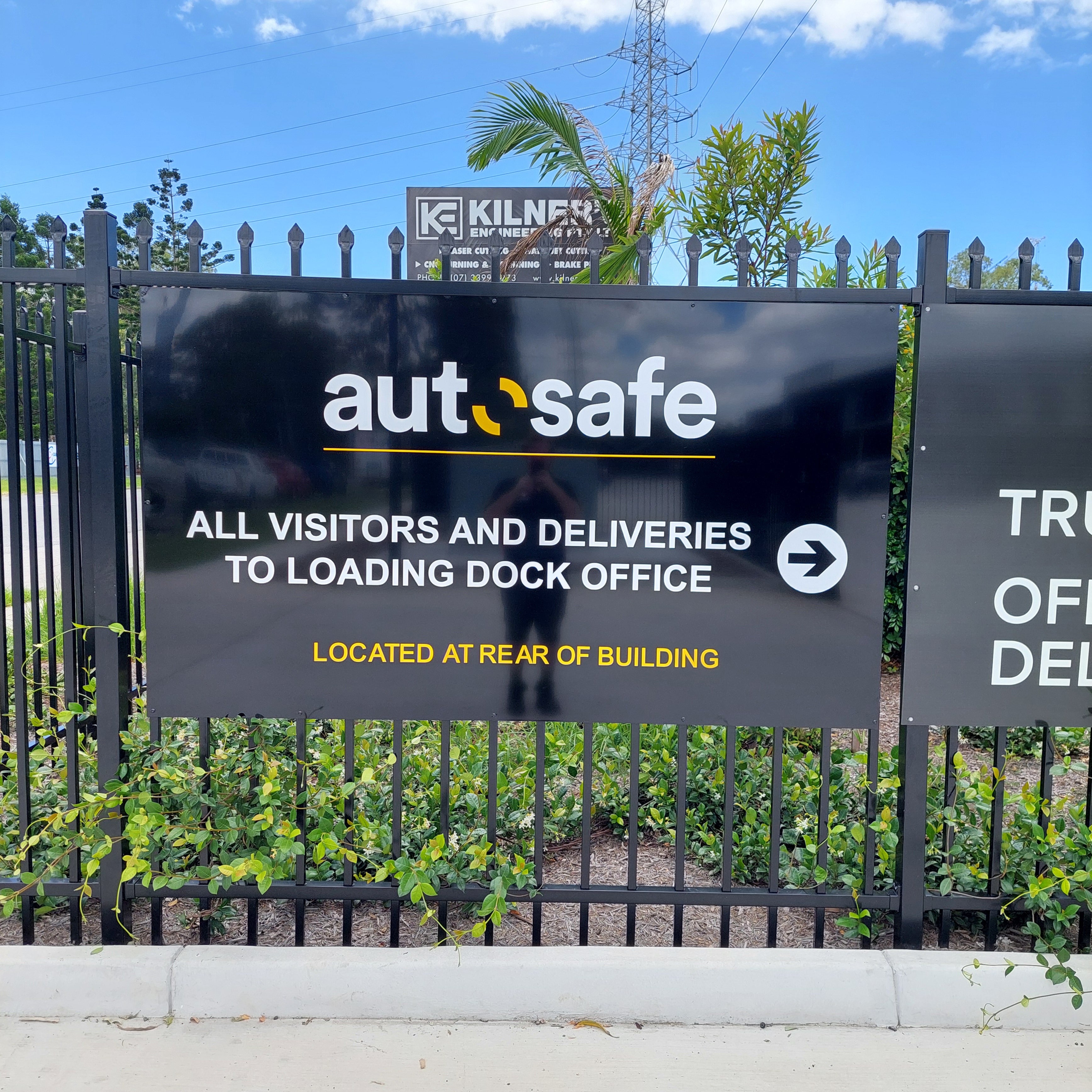 ACM Fence Signs and Mesh Banners for Autosafe | Signarama South Brisbane