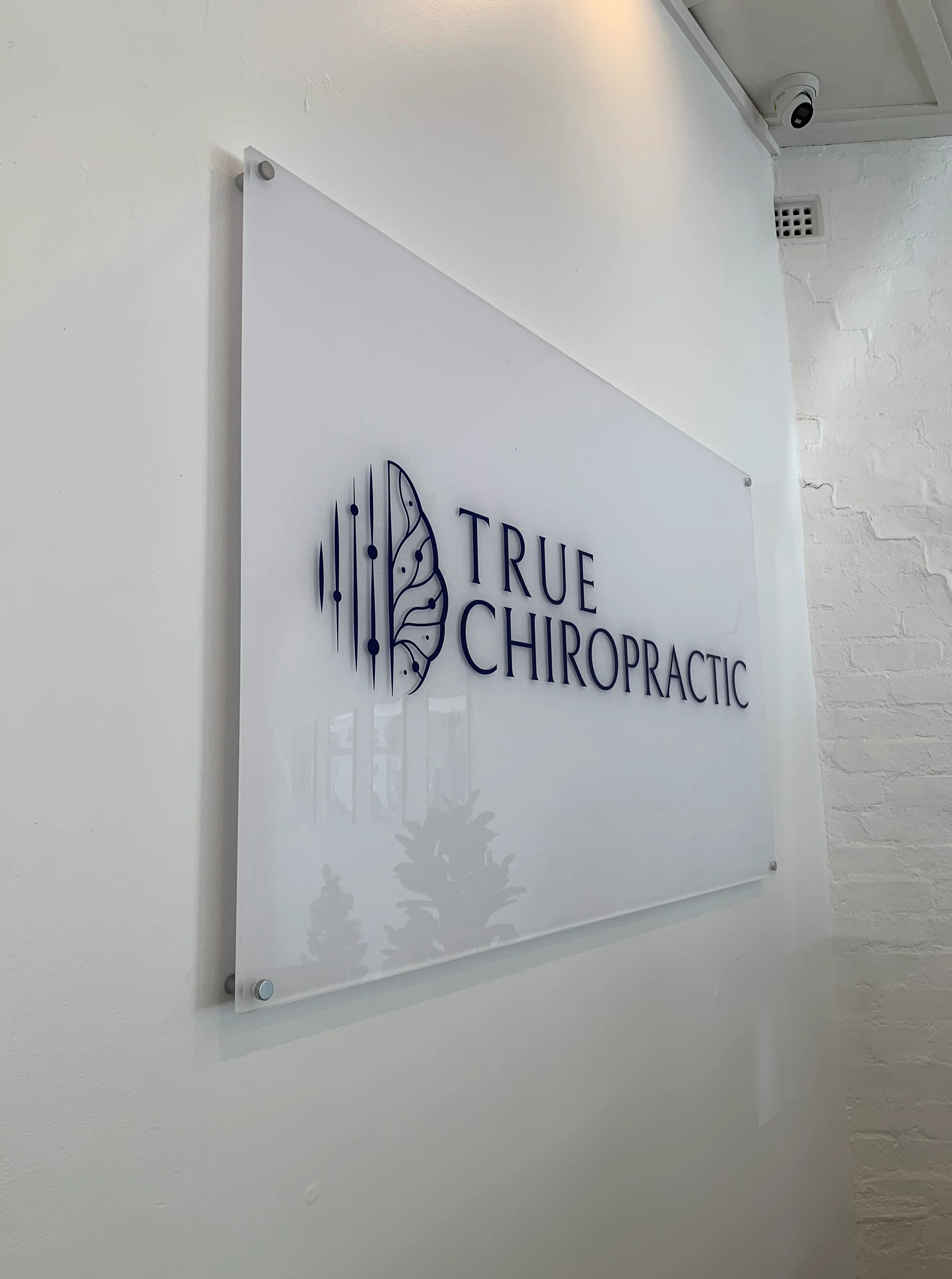 Reception Sign - True Chiropractic - Heidelberg VIC.