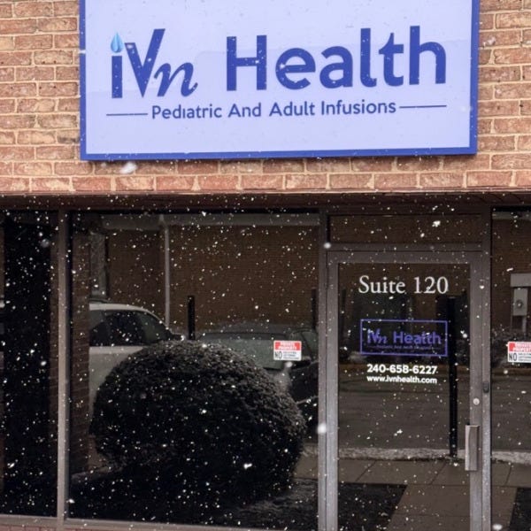 Custom Office Signage for IVN Health in Gaithersburg, MD | Reception Signs, Door Graphics & Parking Signs