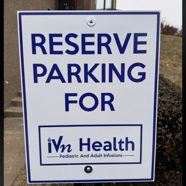 Custom Office Signage for IVN Health in Gaithersburg, MD | Reception Signs, Door Graphics & Parking Signs