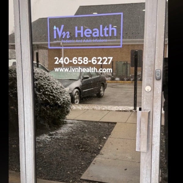 Custom Office Signage for IVN Health in Gaithersburg, MD | Reception Signs, Door Graphics & Parking Signs