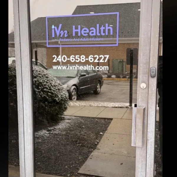 Custom Office Signage for IVN Health in Gaithersburg, MD | Reception Signs, Door Graphics & Parking Signs
