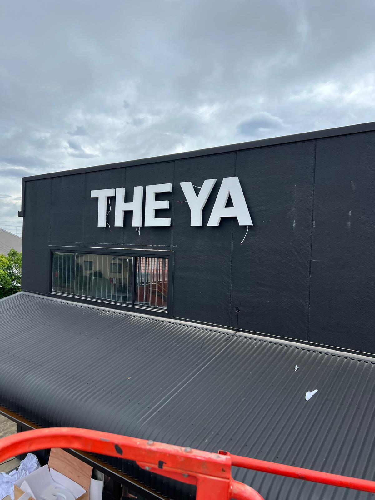 Illuminated Letter Signage for THE YARD GYM
