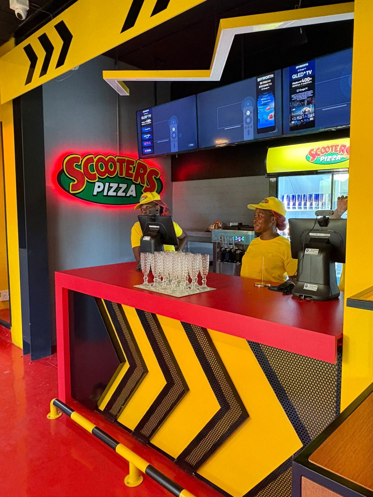 Full Franchise Signage Fit-Out for Scooters Pizza