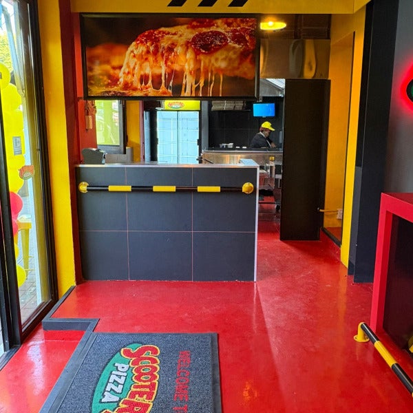 Full Franchise Signage Fit-Out for Scooters Pizza