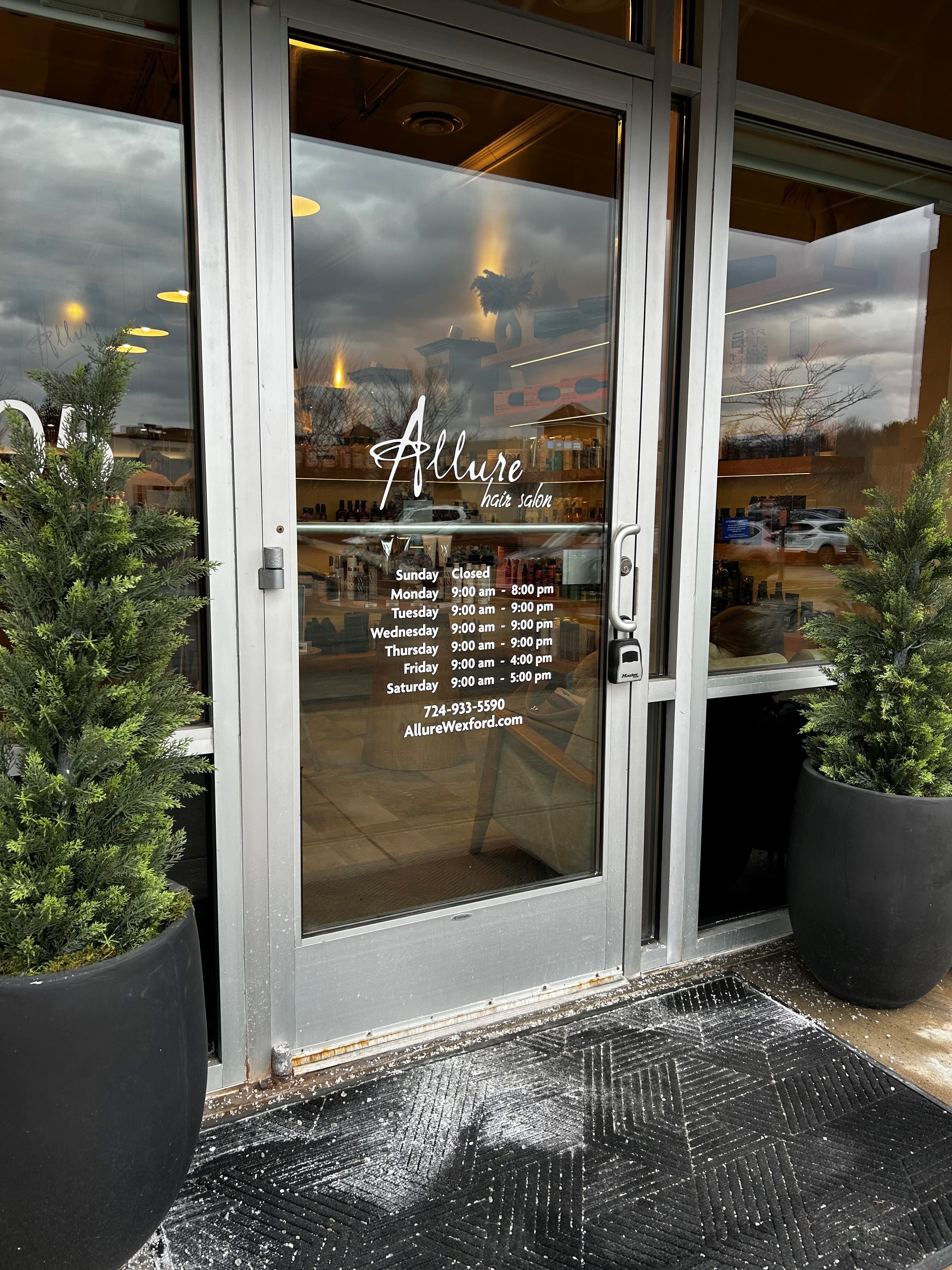 Your Front Door is Prime Real Estate: Well-placed Store Hour Vinyl Decals