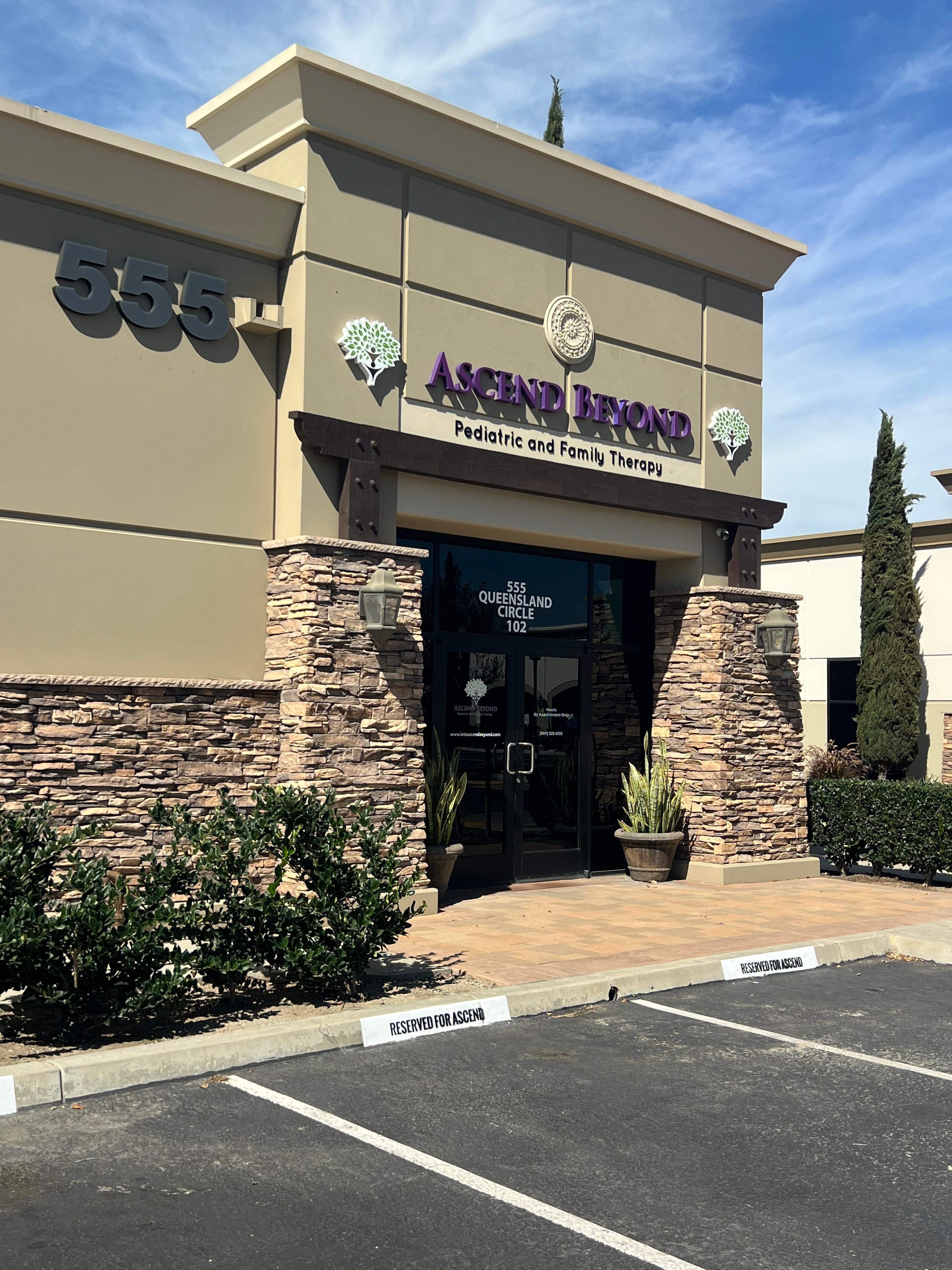 Non-Illuminated Building Sign for Ascend Beyond