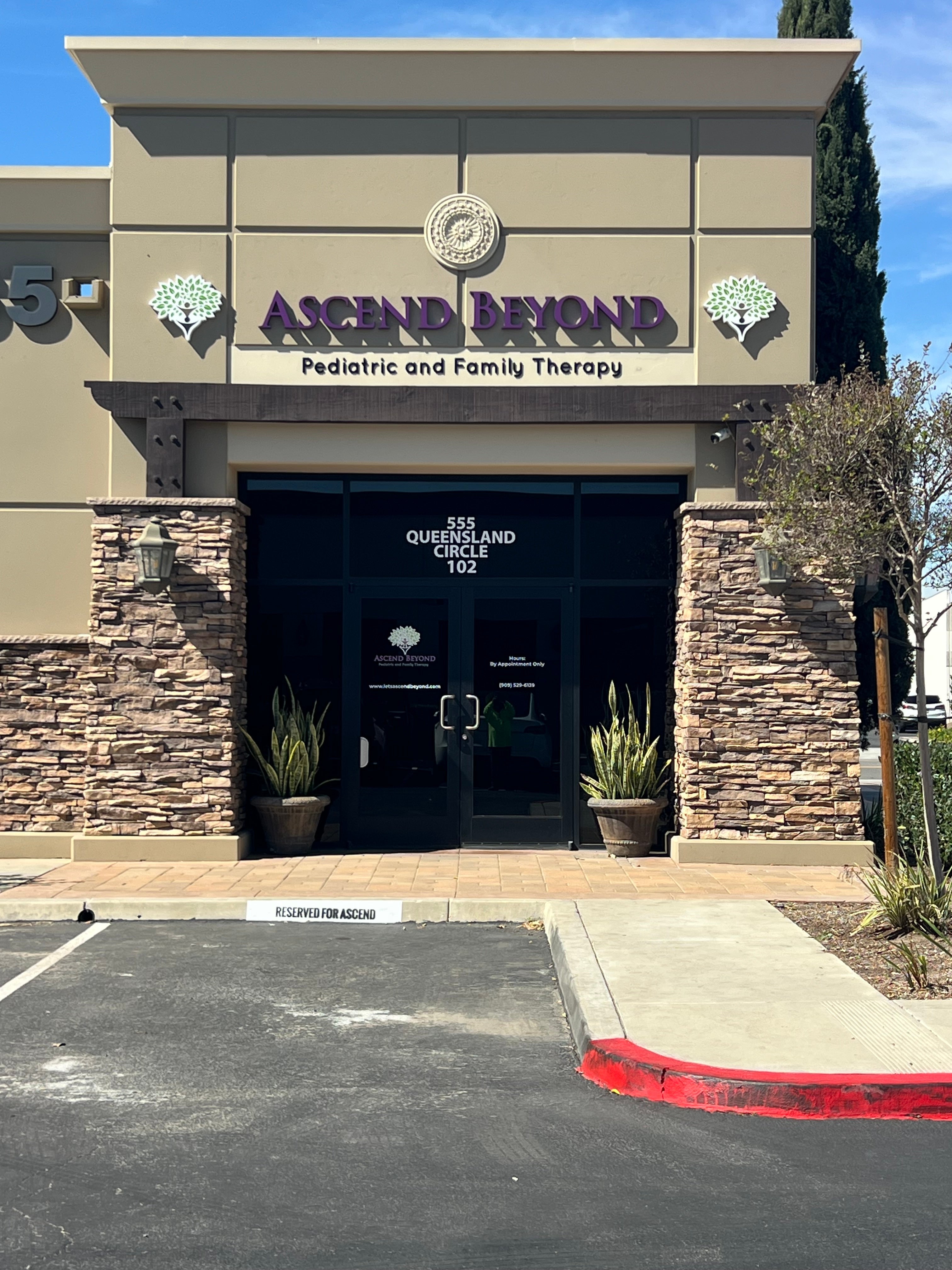Non-Illuminated Building Sign for Ascend Beyond