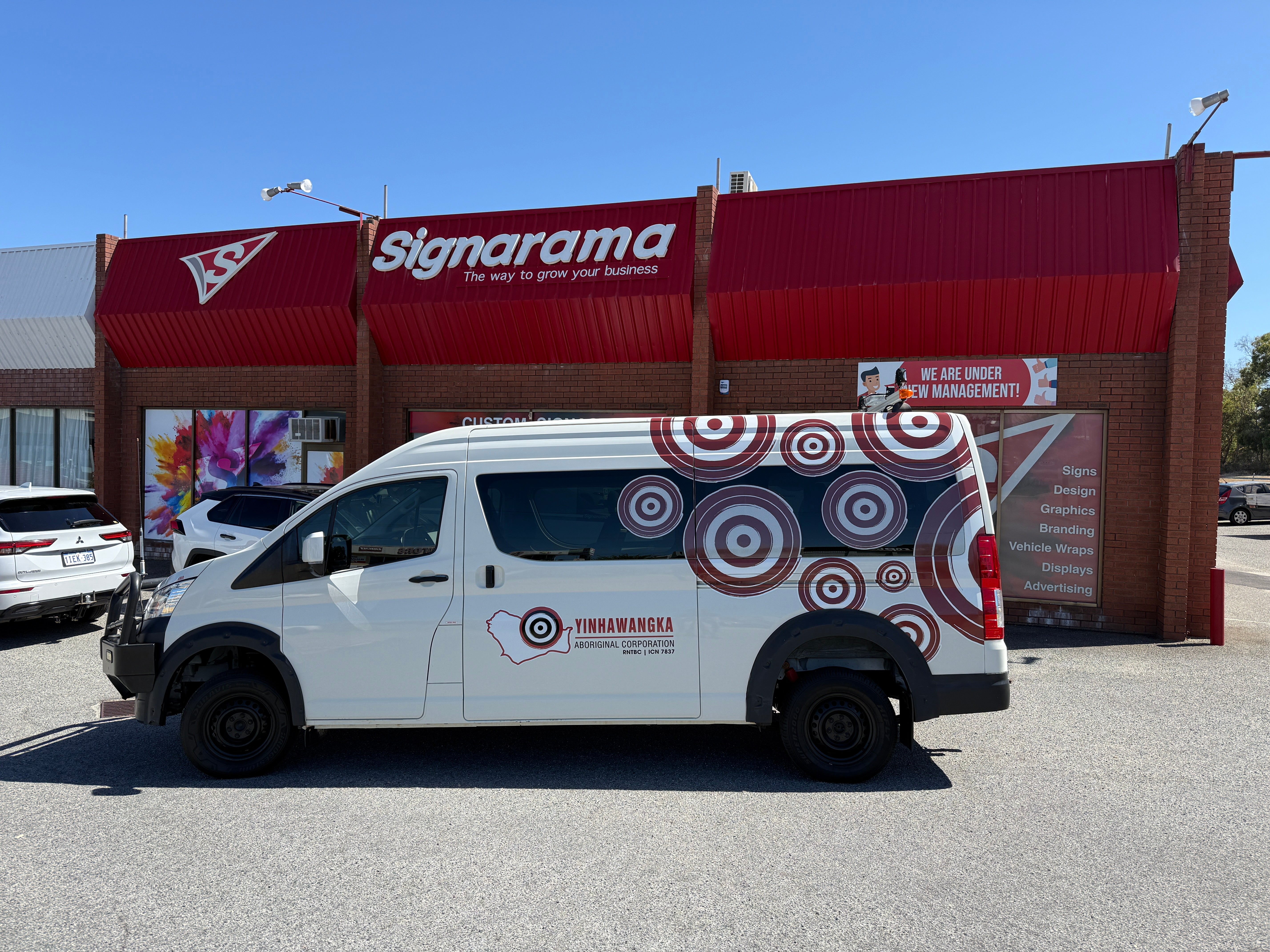 Vehicle Signage Project – Yinhawangka Aboriginal Corporation Van Graphics