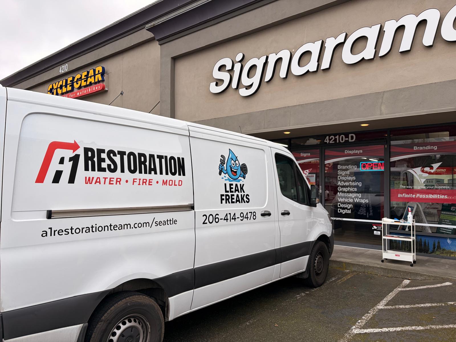 Fleet graphics for A1 Restoration @ Seattle, WA