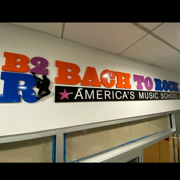 Custom Logo Dimensional Letters for Bach to Rock in Scarsdale, NY