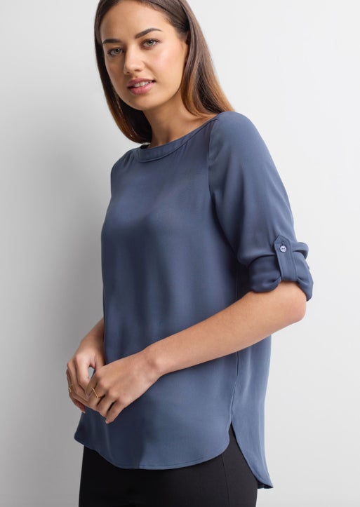Ladies Madison Boatneck Blouse