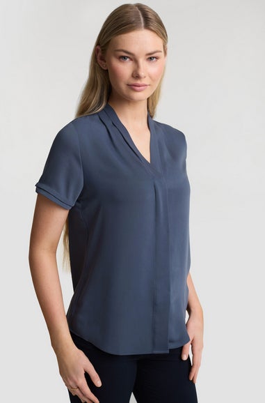 LADIES MADISON SHORT SLEEVE BLOUSE
