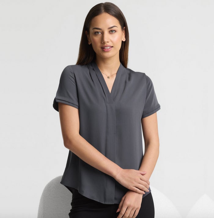 LADIES MADISON SHORT SLEEVE BLOUSE