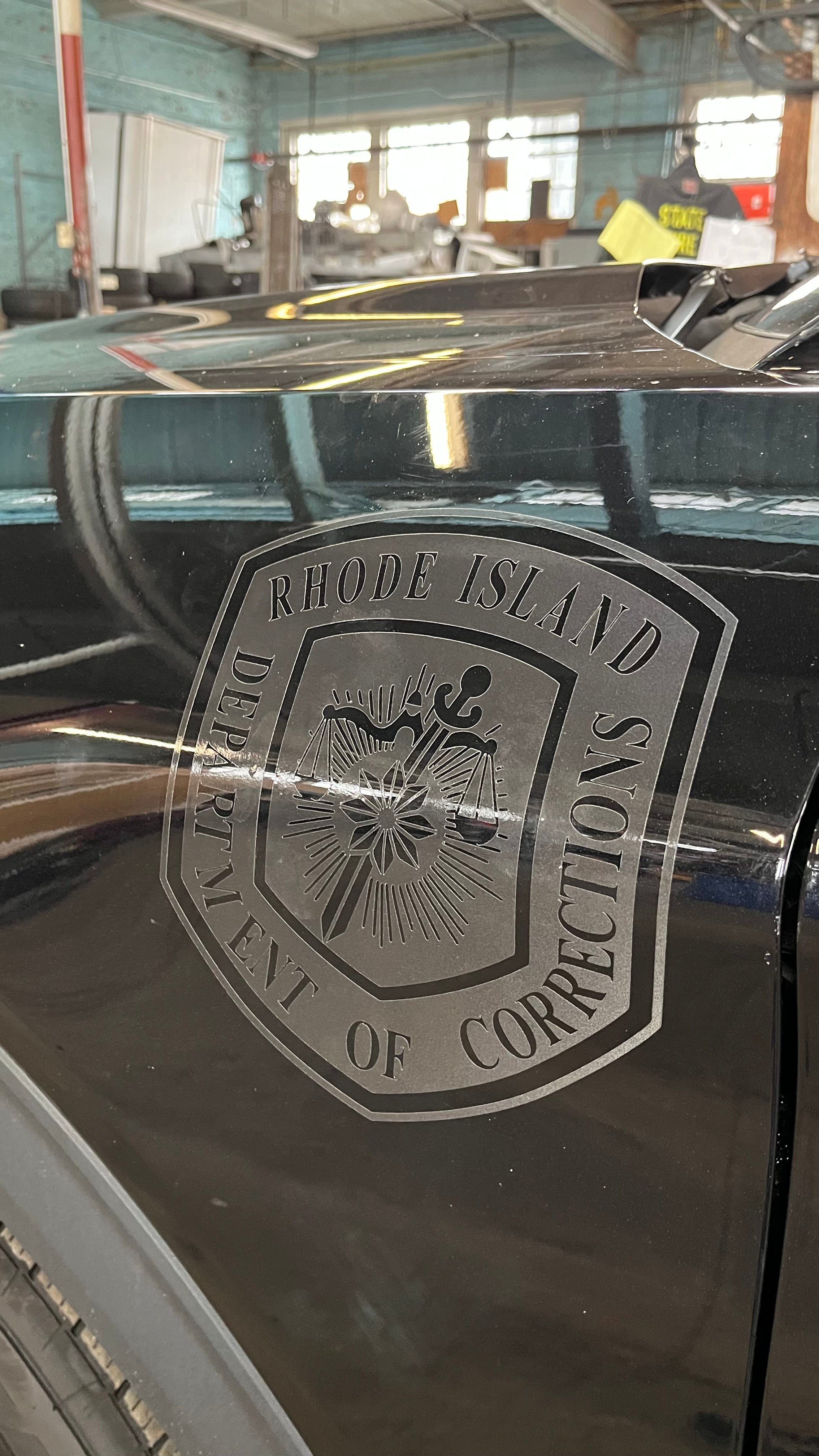 New Vehicle Lettering for Rhode Island Department of Corrections