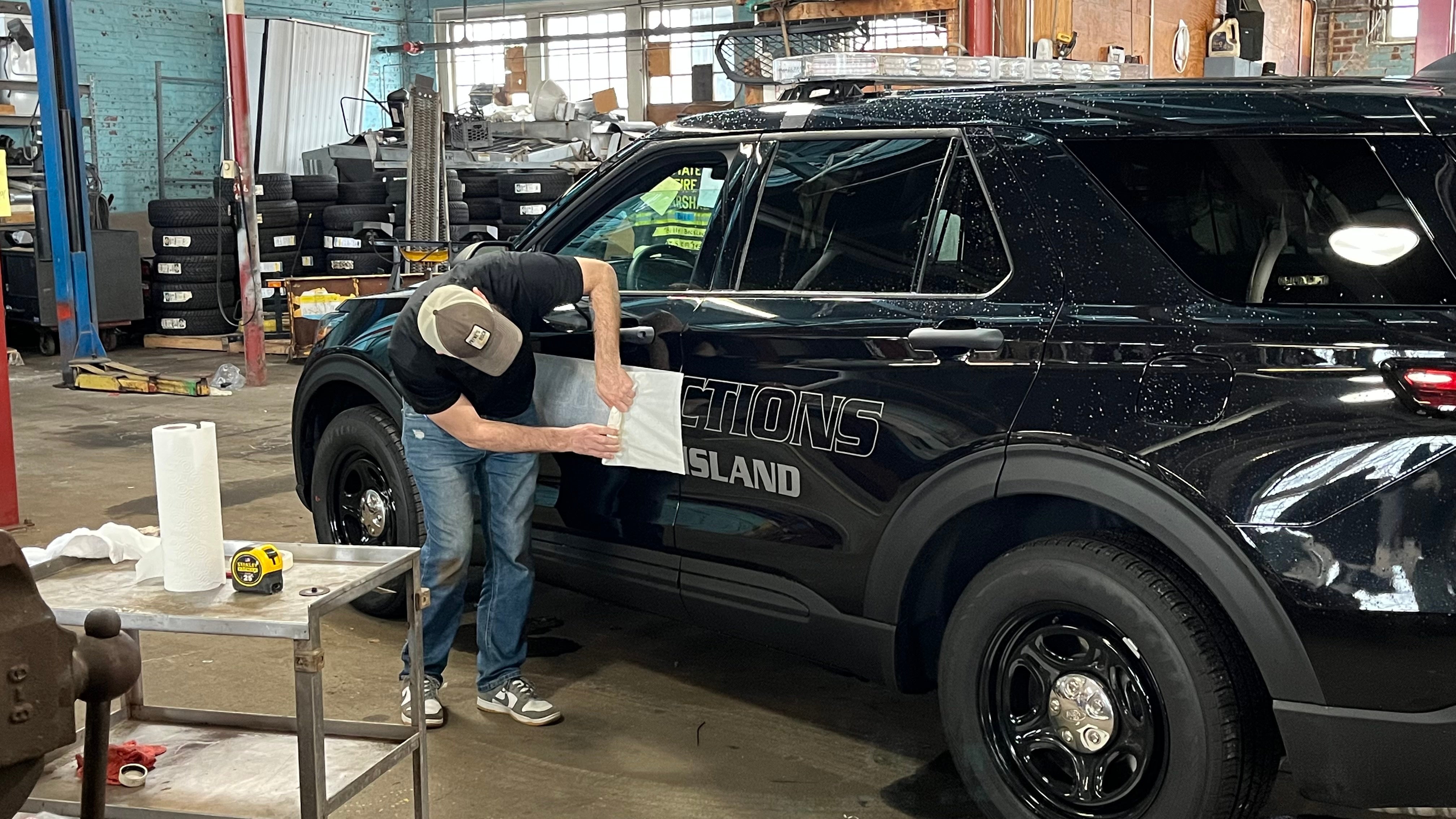 New Vehicle Lettering for Rhode Island Department of Corrections